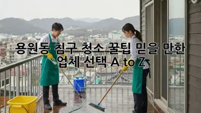 용원동 침구 청소 꿀팁🍯: 믿을 만한 업체 선택 A to Z!