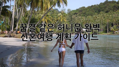 꿈결 같은 허니문🍯: 완벽 신혼여행 계획 가이드👰🤵